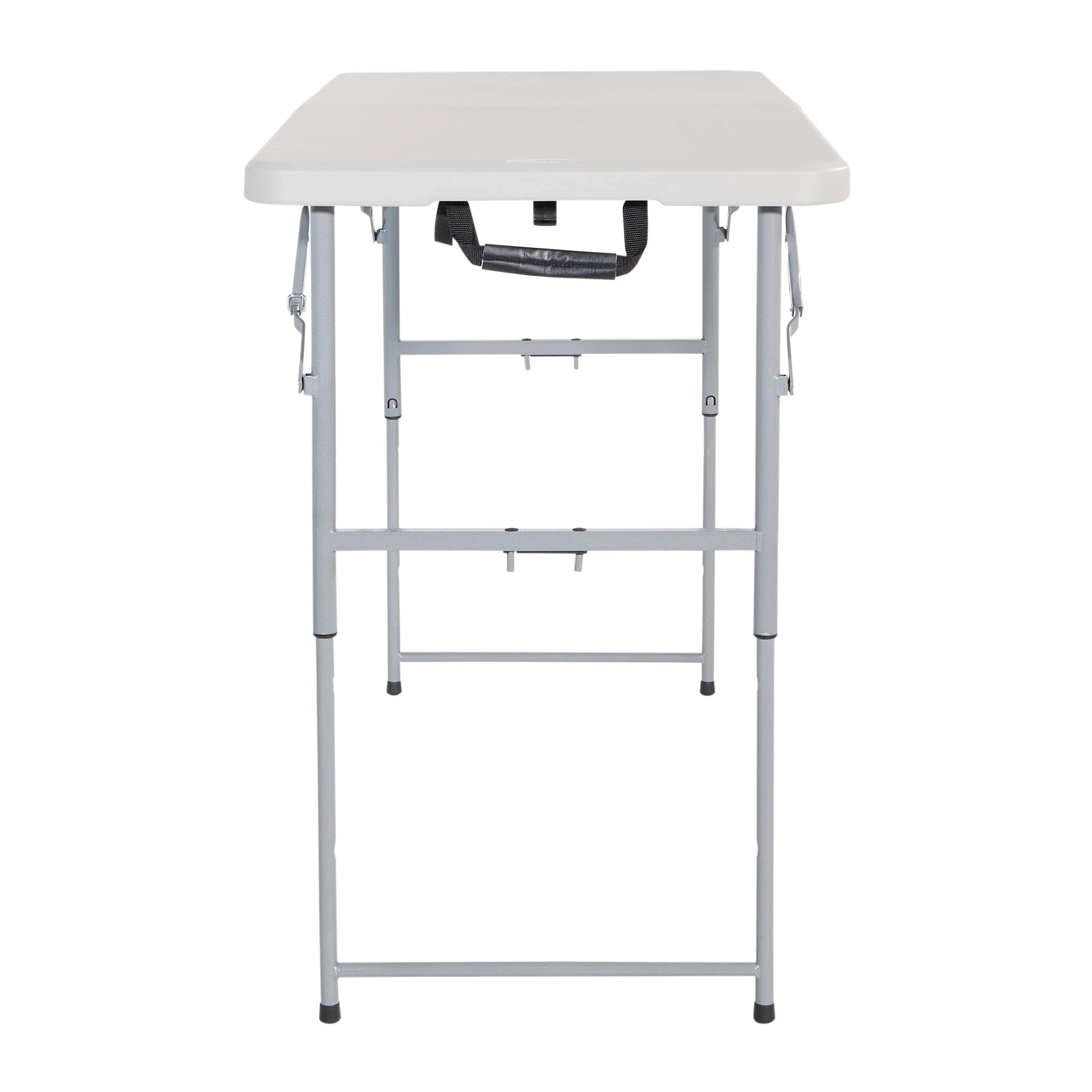 Office Star Products 4-Foot Height-Adjustable Folding Resin Table Light Gray