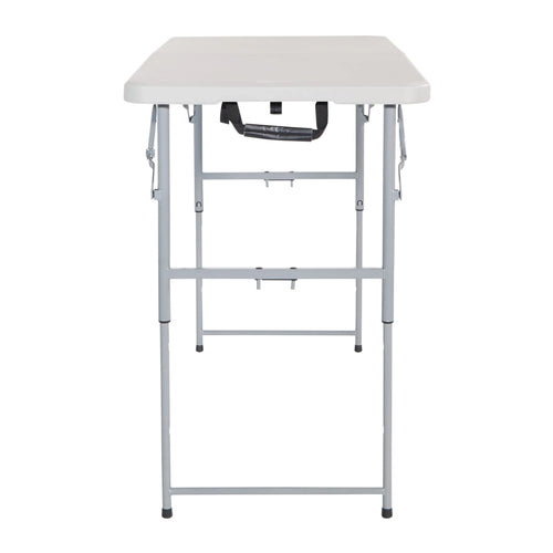 Office Star Products 4-Foot Height-Adjustable Folding Resin Table Light Gray