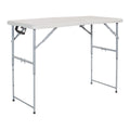 Office Star Products 4-Foot Height-Adjustable Folding Resin Table Light Gray